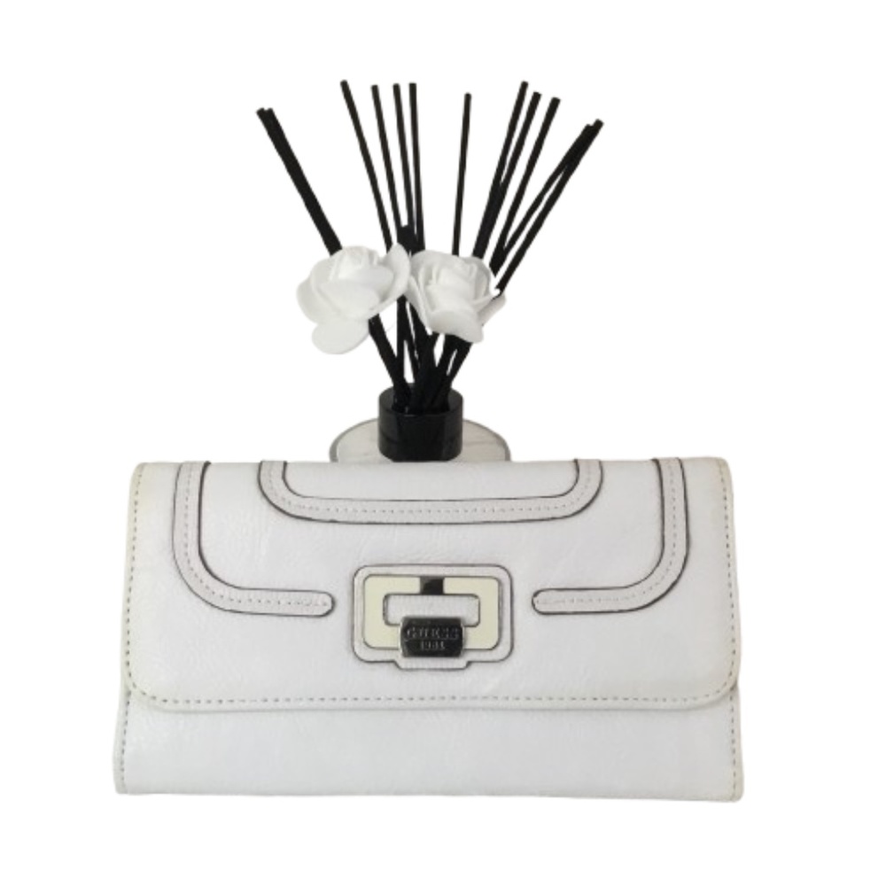 Guess White Wallet